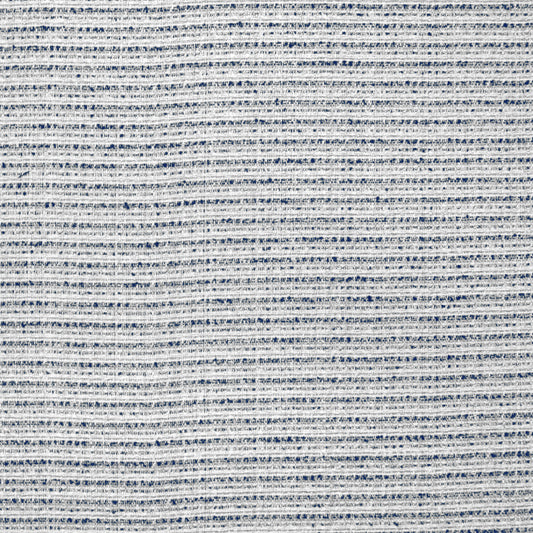 classic basketweave poly/wool tweed - navy/white