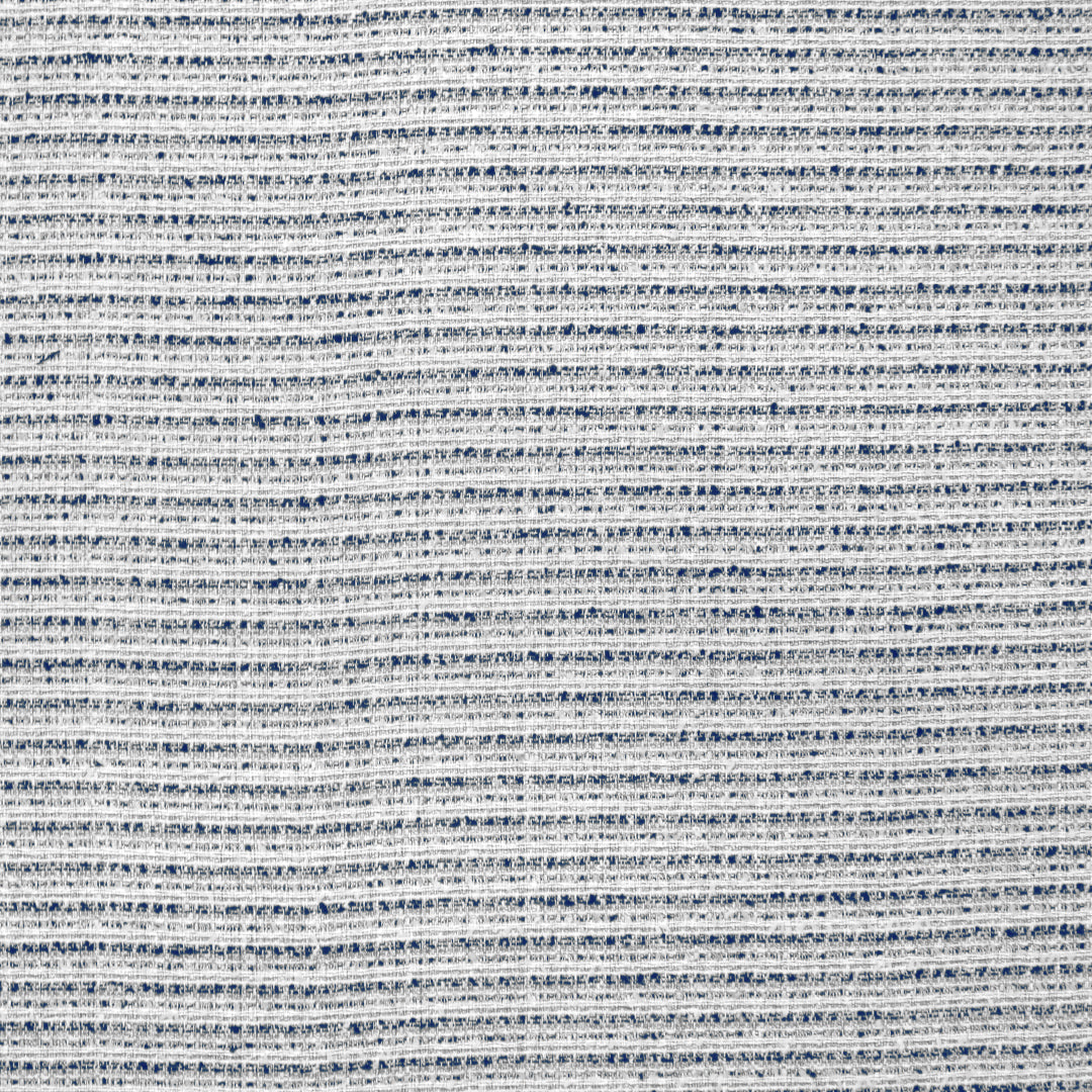 classic basketweave poly/wool tweed - navy/white 1.375 yds