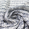 classic basketweave poly/wool tweed - navy/white .875 yds