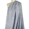 classic basketweave poly/wool tweed - navy/white 2.5 yd
