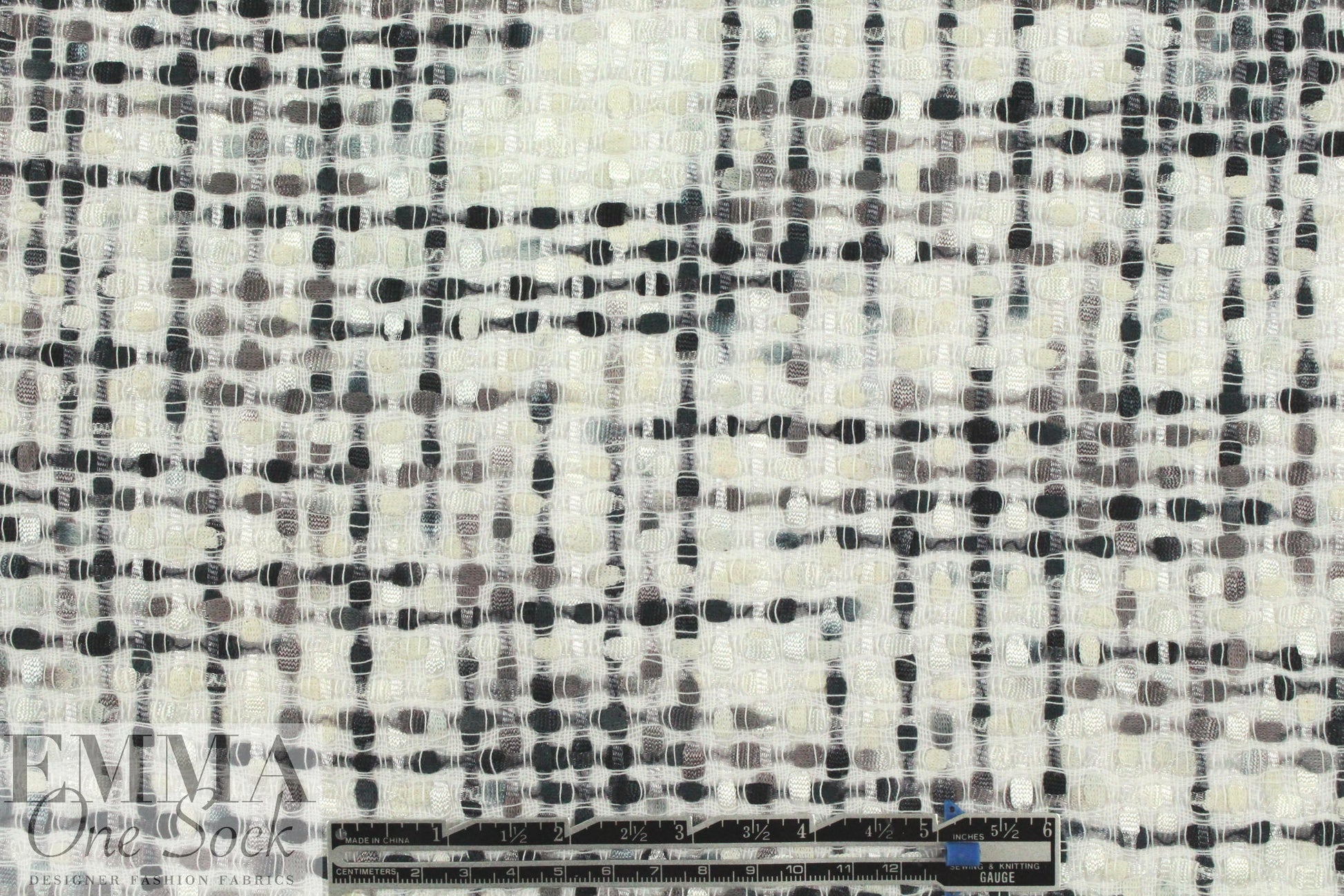 Carmen Marc Va1vo fancy weave boucle' - neutrals
