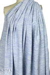 Spanish fiber blend tweed suiting - blue/white