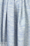 Spanish fiber blend tweed suiting - blue/white