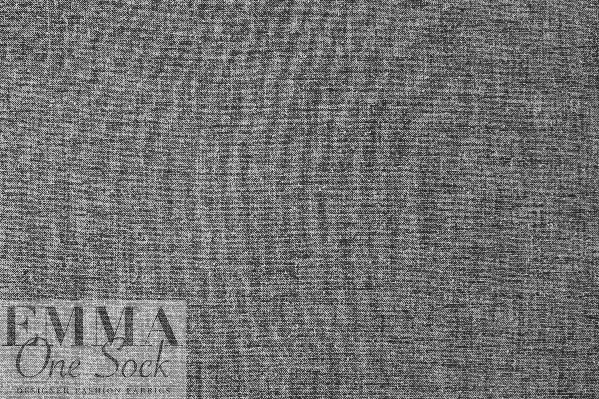 Italian designer salt/pepper wool/cotton blend tweed 2.5 yd