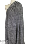 Italian designer salt/pepper wool/cotton blend tweed 2 yd