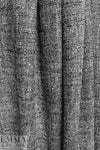 Italian designer salt/pepper wool/cotton blend tweed 2 yd
