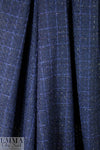 NY designer fancy ribbon sparkle boucle' - navy