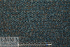 Italian turquoise boucle' tweed wool blend woven