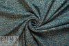 Italian turquoise boucle' tweed wool blend woven