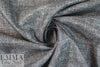 NY designer tweedy blue silk/viscose suiting