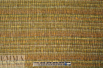 Italian cotton blend basketweave copper tones suiting .66 yds