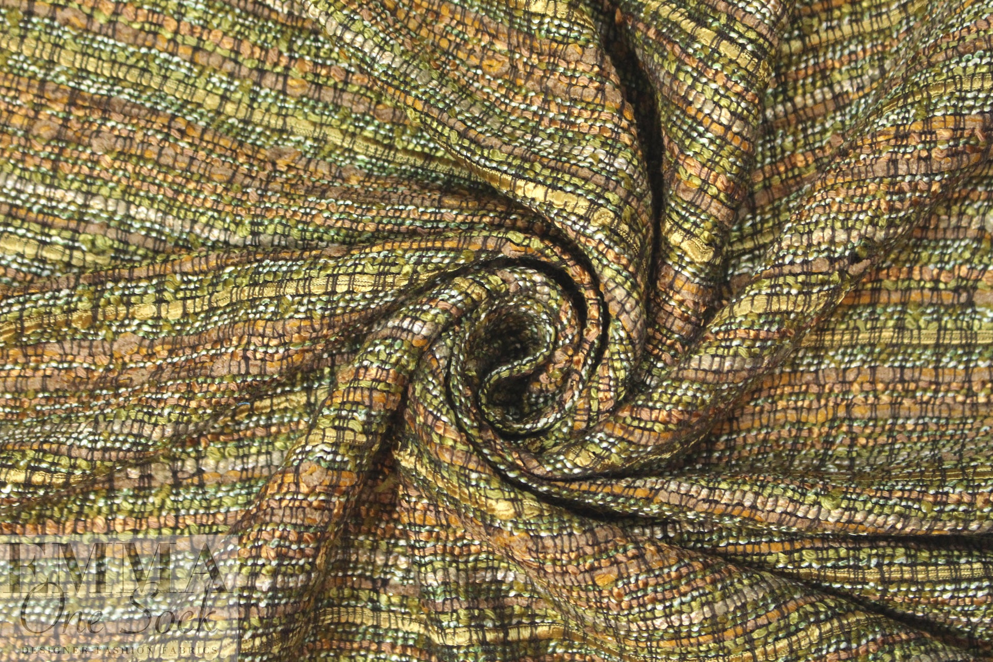 Italian cotton blend basketweave copper tones suiting .66 yds