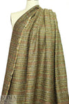 Italian cotton blend basketweave copper tones suiting .66 yds