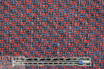 Italian metallic infused basketweave suiting .66 yds