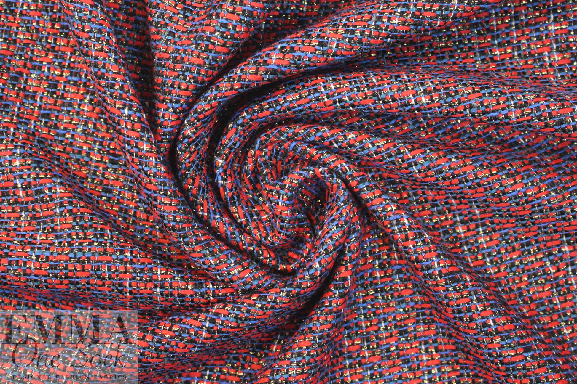 Italian metallic infused basketweave suiting