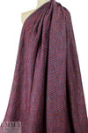 Italian metallic infused basketweave suiting