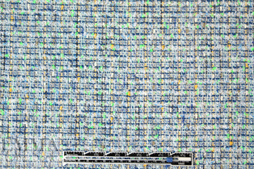Rebecca Tay1or 'Chanel tweed' -navy/lime/yellow 1.66 yd