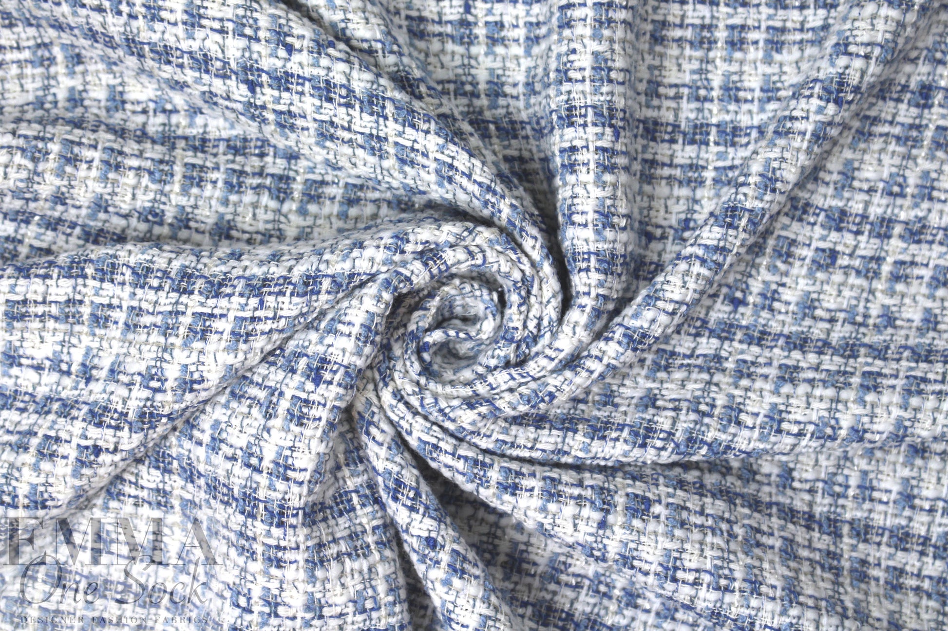 Rebecca Tay1or 'Chanel tweed' - blue/white