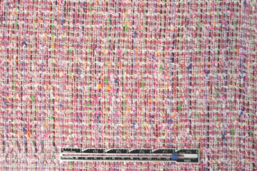 Rebecca Tay1or 'Chanel tweed' - pink rose/cobalt
