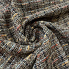 Italian Chane1-style wool blend tweedy boucle' - earthtones 1.125 yds
