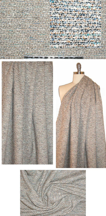The0ry Italian cotton blend tweed woven - multi 1.75 yd