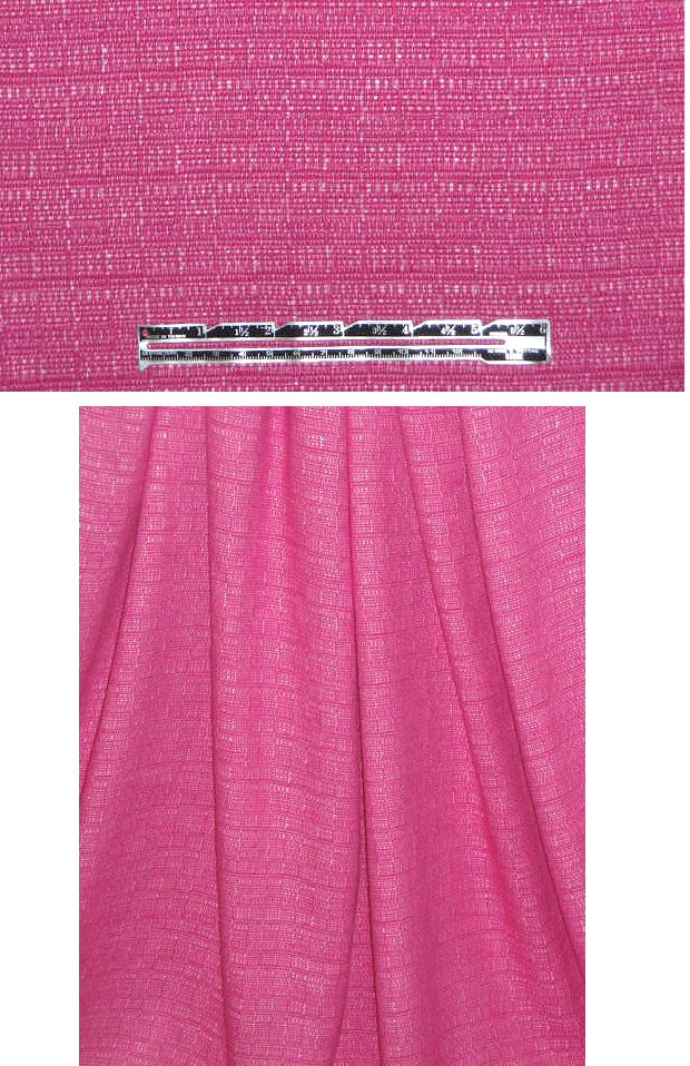 NY designer vivid pink raffia-style tweed 2 yds