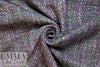 Italian kelly/lavender wool blend boucle' tweed 1.625 yd
