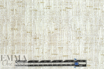 Italian cream/gold sparkle boucle' tweed suiting