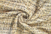 Italian 'Chanel tweed' sparkly boucle' - black/khaki .66 yds