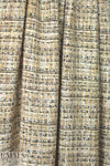 Italian 'Chanel tweed' sparkly boucle' - black/khaki 1.875 yds