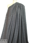 Italian 'Chanel tweed' cotton boucle' - black/gunmetal