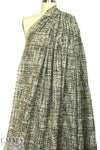 Italian 'Chanel tweed' sparkly boucle' - pine/gold