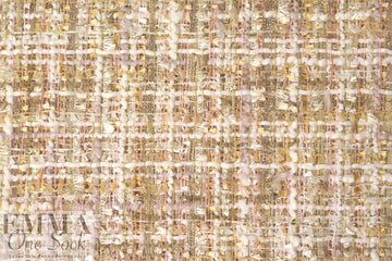 Italian 'Chanel tweed' sparkly boucle' - pink/gold