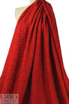 NY designer black on red dot boucle' suiting