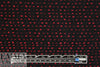 NY designer red on black dot boucle' suiting