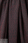 NY designer red on black dot boucle' suiting