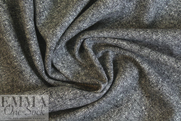 Italian black/white wool tweed suiting