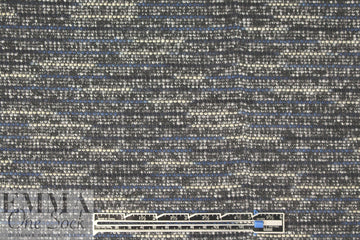 blue/black/ivory 2-ply tweedy sweater knit 1.625 yd