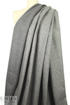 NY designer 2-ply woven/knit hybrid - gray tweed 2.25 yd