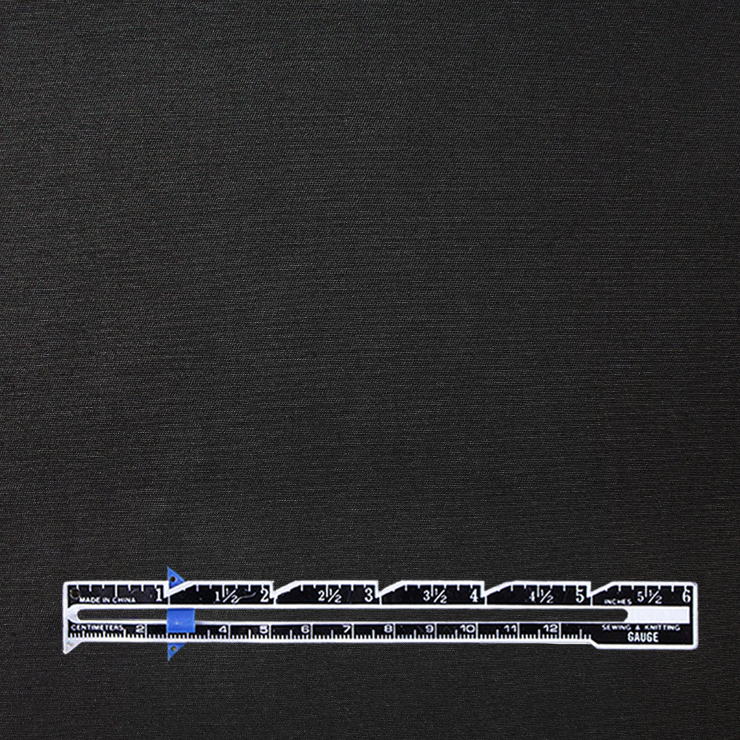 Italian cotton satin finish stretch twill - black 1.5 yds