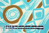 Italian 'geometric brushstrokes' stretch cotton twill 1.875 yd