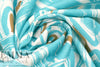 Italian 'geometric brushstrokes' stretch cotton twill 1.875 yd