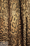 Italian leopard print cotton stretch twill 1.125 yds