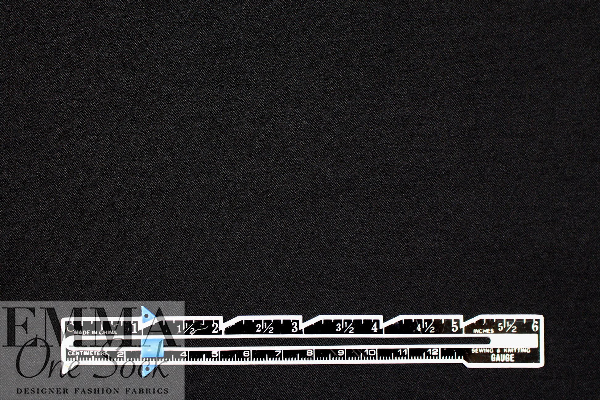 nylon/viscose/spandex vertical stretch twill - black 2 yds