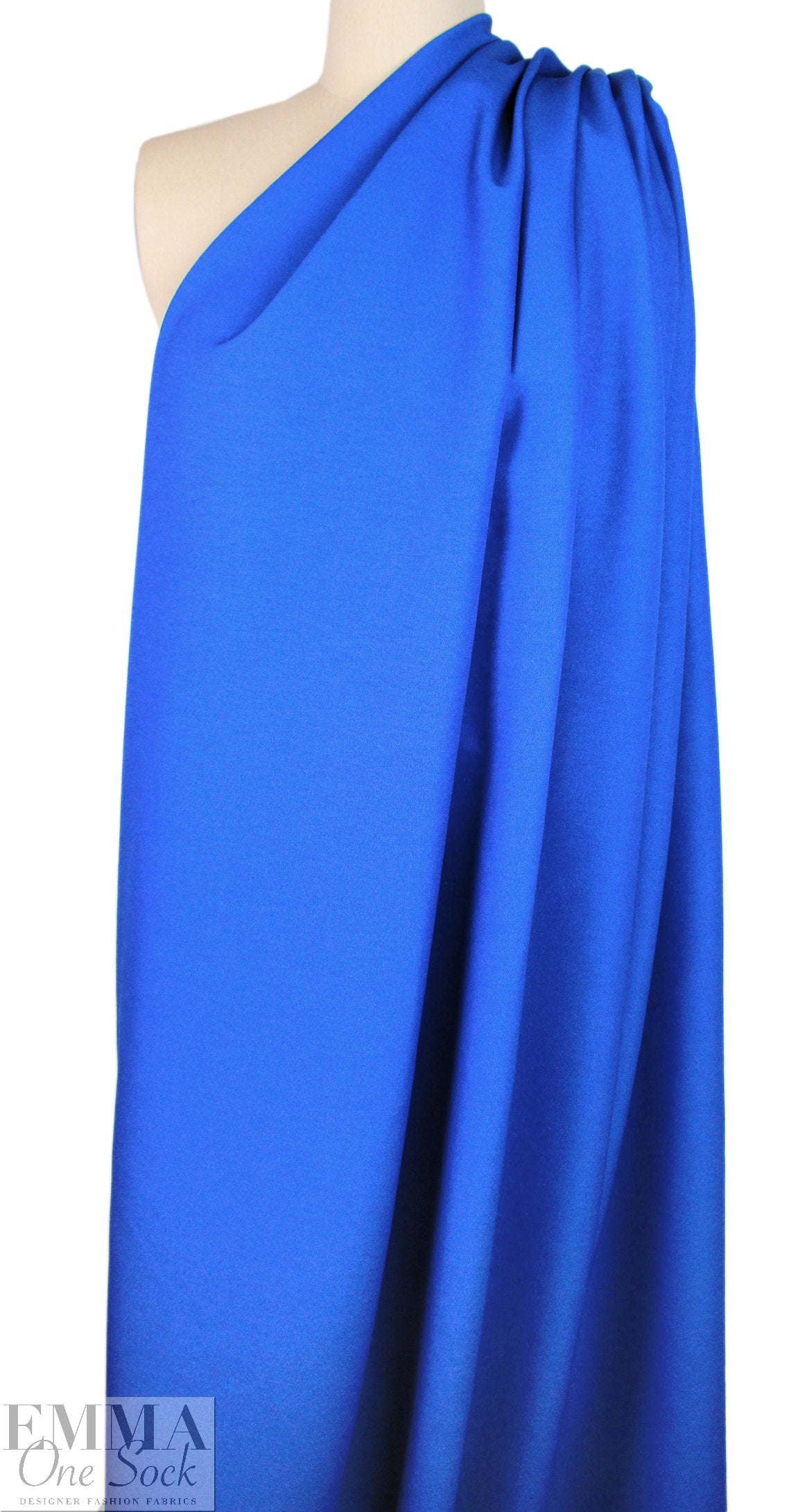 nylon/viscose/spandex vertical stretch twill - Turkish blue 2 yds