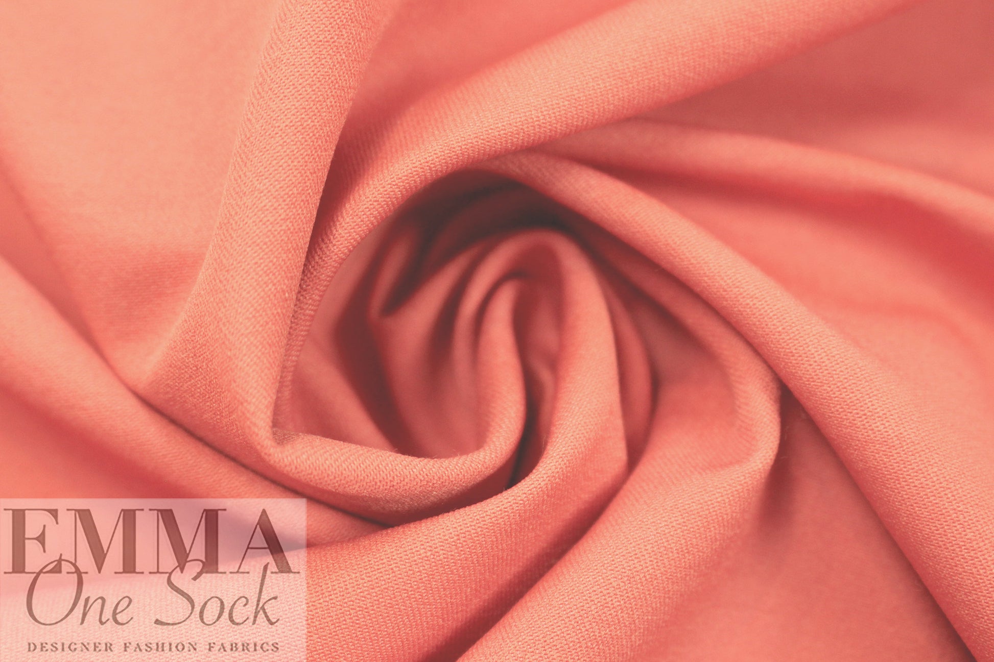 nylon/viscose/spandex vertical stretch twill - coral bisque 2.125 yd