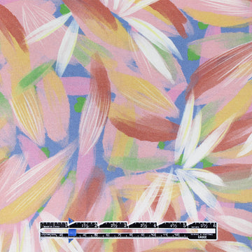 'floral expression' viscose twill woven - pastel pink 1.5 yds