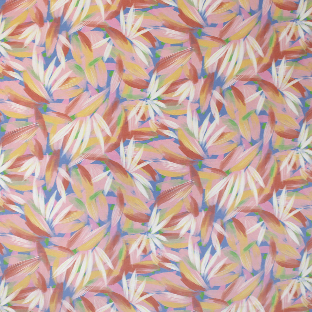 'floral expression' viscose twill woven - pastel pink 2 yd