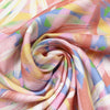 'floral expression' viscose twill woven - pastel pink 2 yd