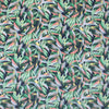 'floral expression' viscose twill woven - midnight .625 yds